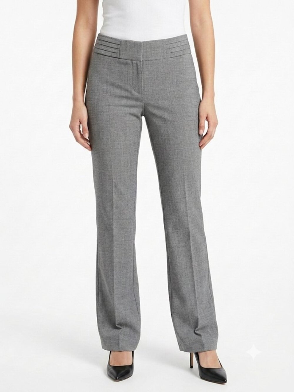 Le Chateau Grey Lightweight Tab Front Dress Pant- Sz. 00